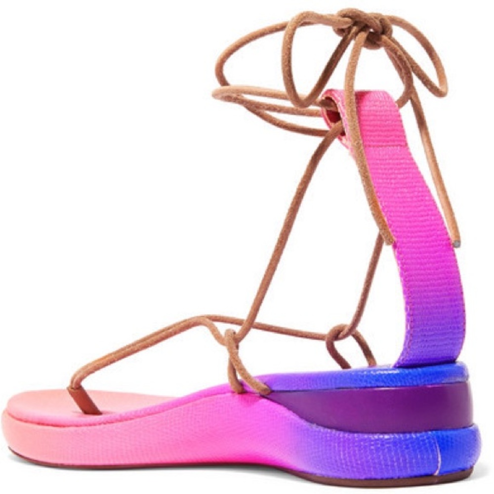 Chloé WaveDegrade Leather Sandals - Picture 3 of 5